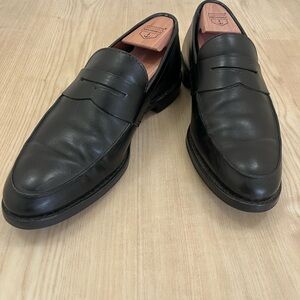 Brooks Brothers Alden Black Leather Penny Loafers Size 10D Made In USA
